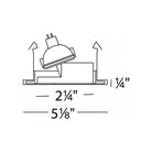 WAC Lighting - 4" Round Slotted Trim - Lights Canada