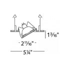 WAC Lighting - 4" Square Adjustable Trim with LED Bulb - Lights Canada