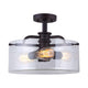 Canarm - Albany Semi Flush Mount - Lights Canada