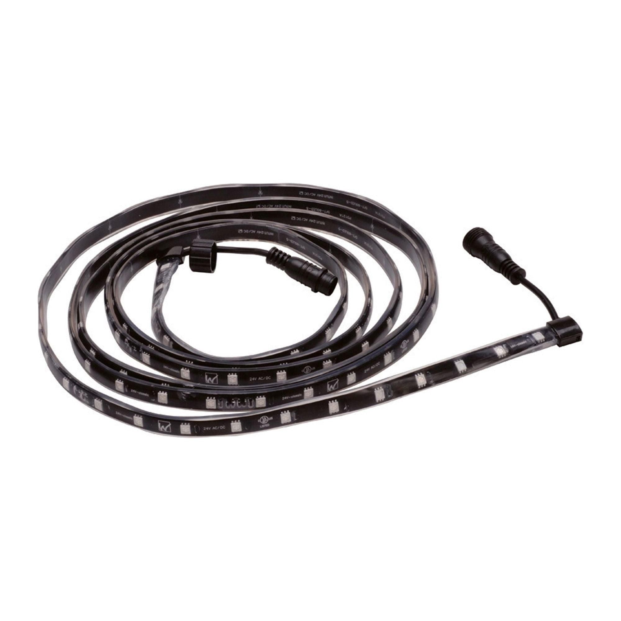 WAC Lighting - LED 24V Outdoor and IP68 Submersible RGB Color Changing Strip Light 10ft Length - Lights Canada