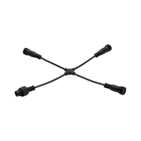 LED 24V RGB Color Changing Outdoor Submersible Strip Light 4-Way X-Connector