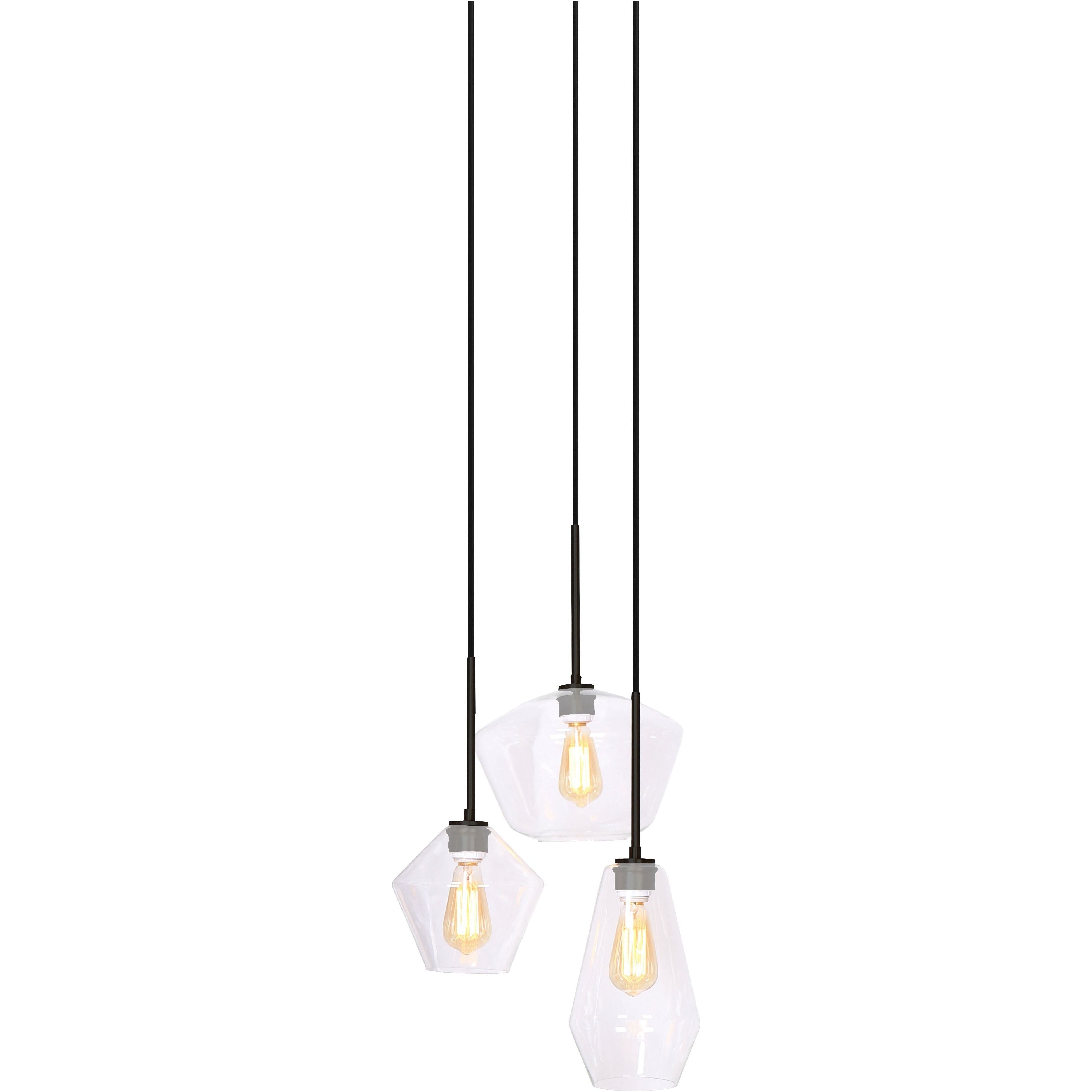 Rayne 7+6+11" 3-Light Pendant