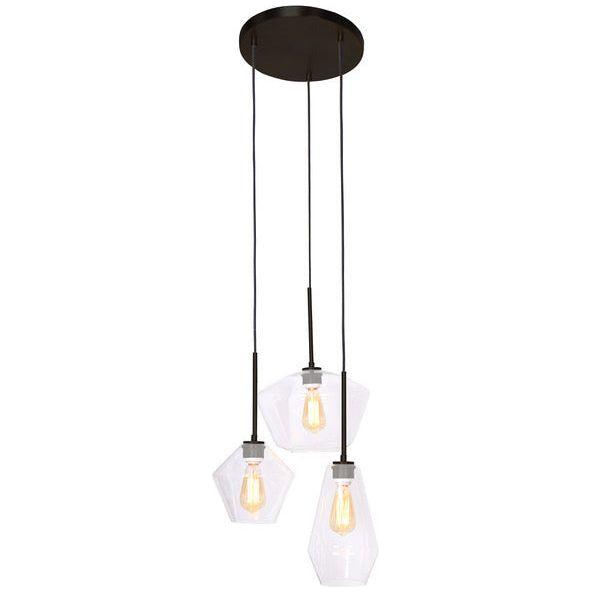 Rayne 7+6+11" 3-Light Pendant