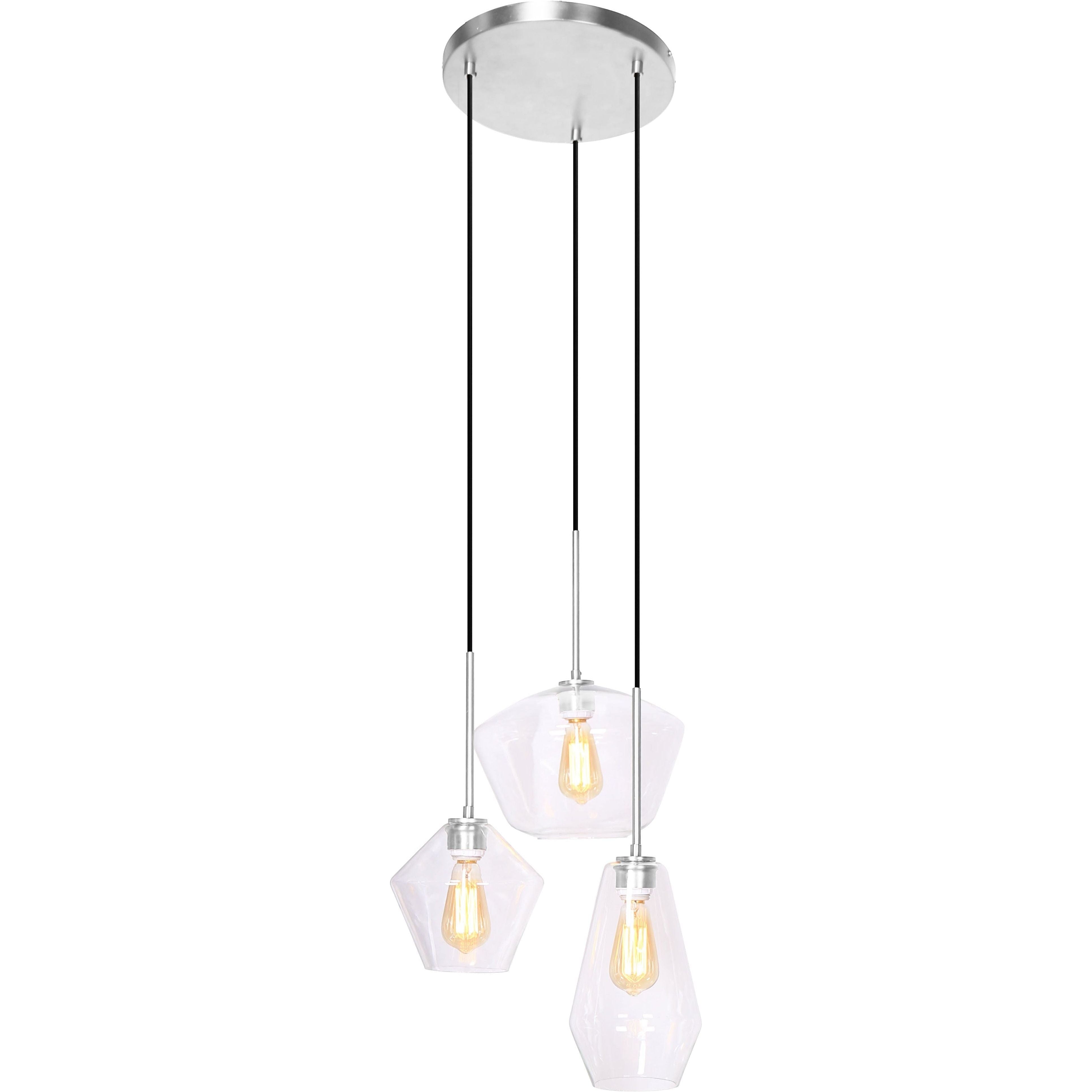 Rayne 7+6+11" 3-Light Pendant