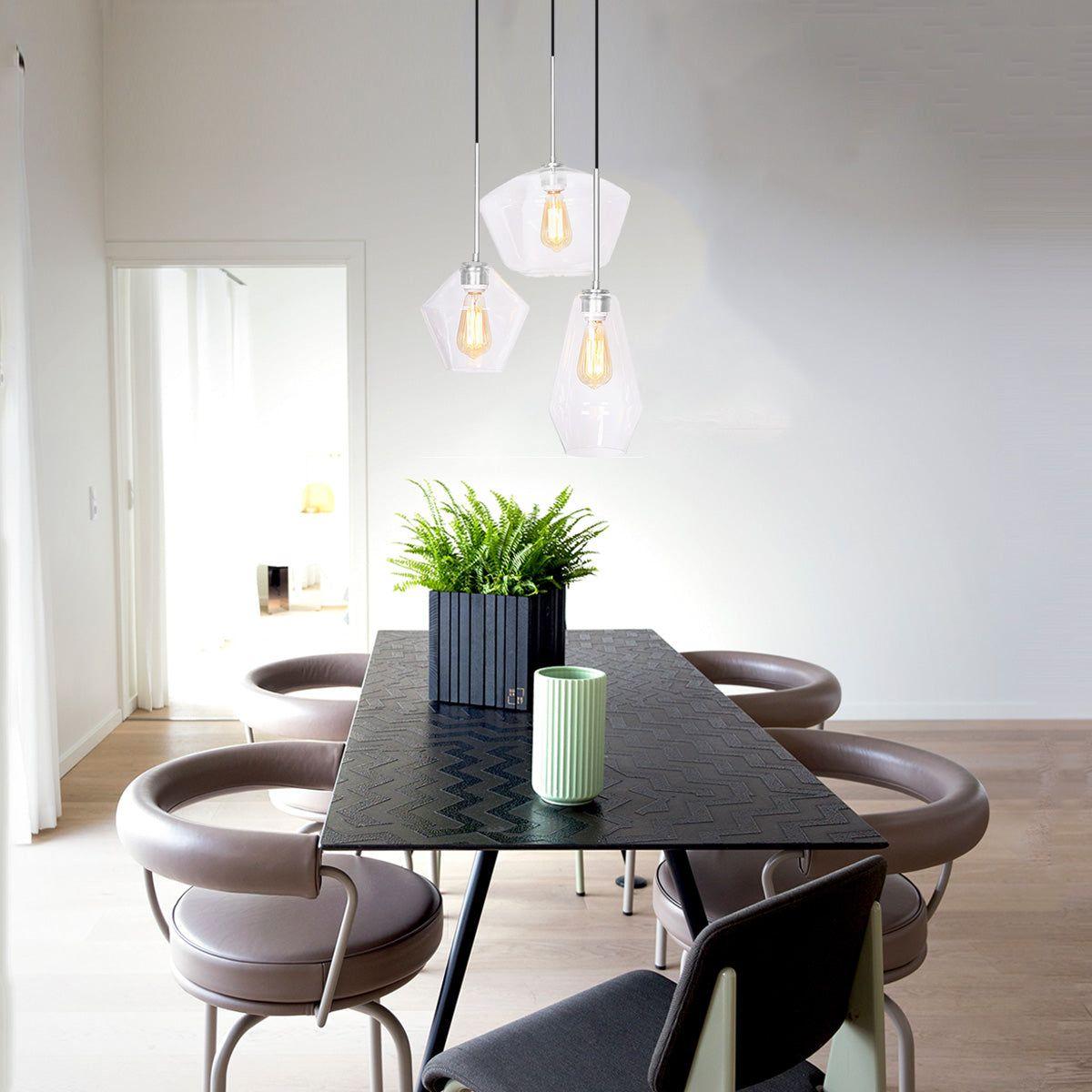 Rayne 7+6+11" 3-Light Pendant