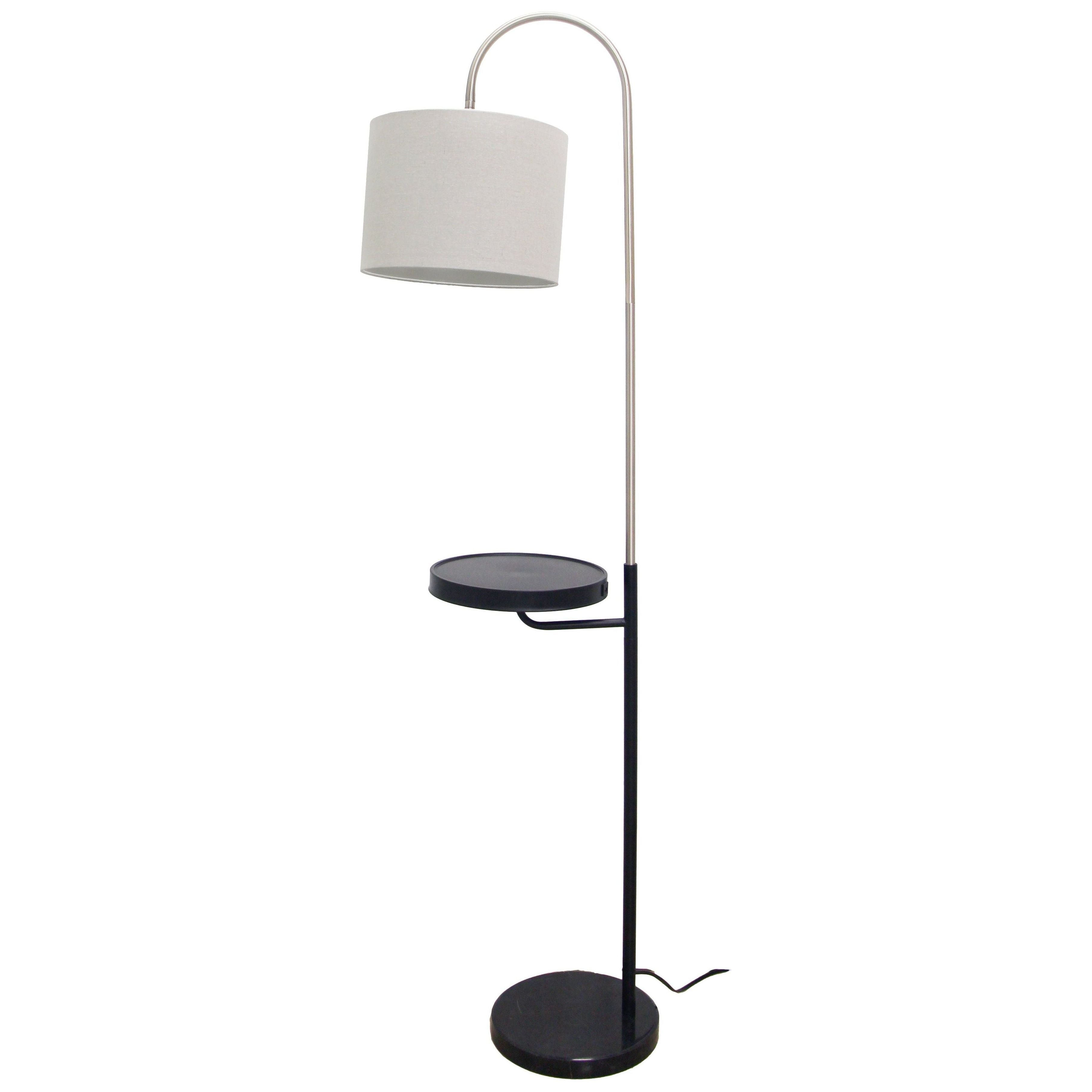 Melissa 65" Floor Lamp with Tray and USB