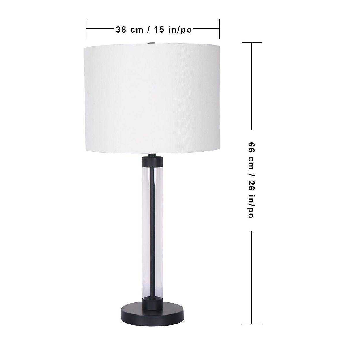 Solis Slim Column Table Lamp