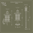 Classy Caps - Hampton Solar Lamp - Lights Canada