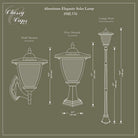 Classy Caps - Elegante Solar Lamp - Lights Canada