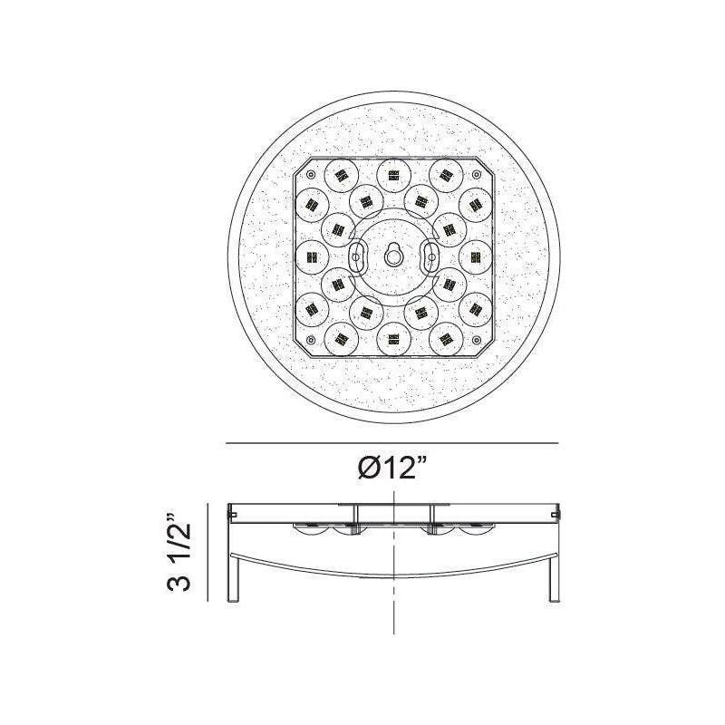 Matteo - Novalee 12" 1-Light Flush Mount - Lights Canada