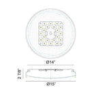 Matteo - Alexandre 15" 1-Light Flush Mount - Lights Canada