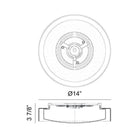 Matteo - Callum 14" 1-Light Flush Mount - Lights Canada