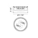 Matteo - Framerton 2-Light Flush Mount - Lights Canada