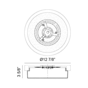 Matteo - Durham 13" 1-Light Flush Mount - Lights Canada