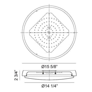 Matteo - Zane 16" 1-Light Flush Mount - Lights Canada