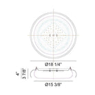 Matteo - Milia 18" 1-Light Flush Mount - Lights Canada