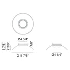 Matteo - Luna 12" 1-Light Flush Mount - Lights Canada