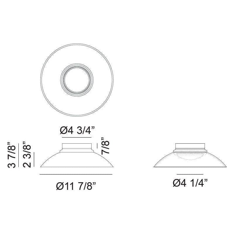 Matteo - Luna 12" 1-Light Flush Mount - Lights Canada