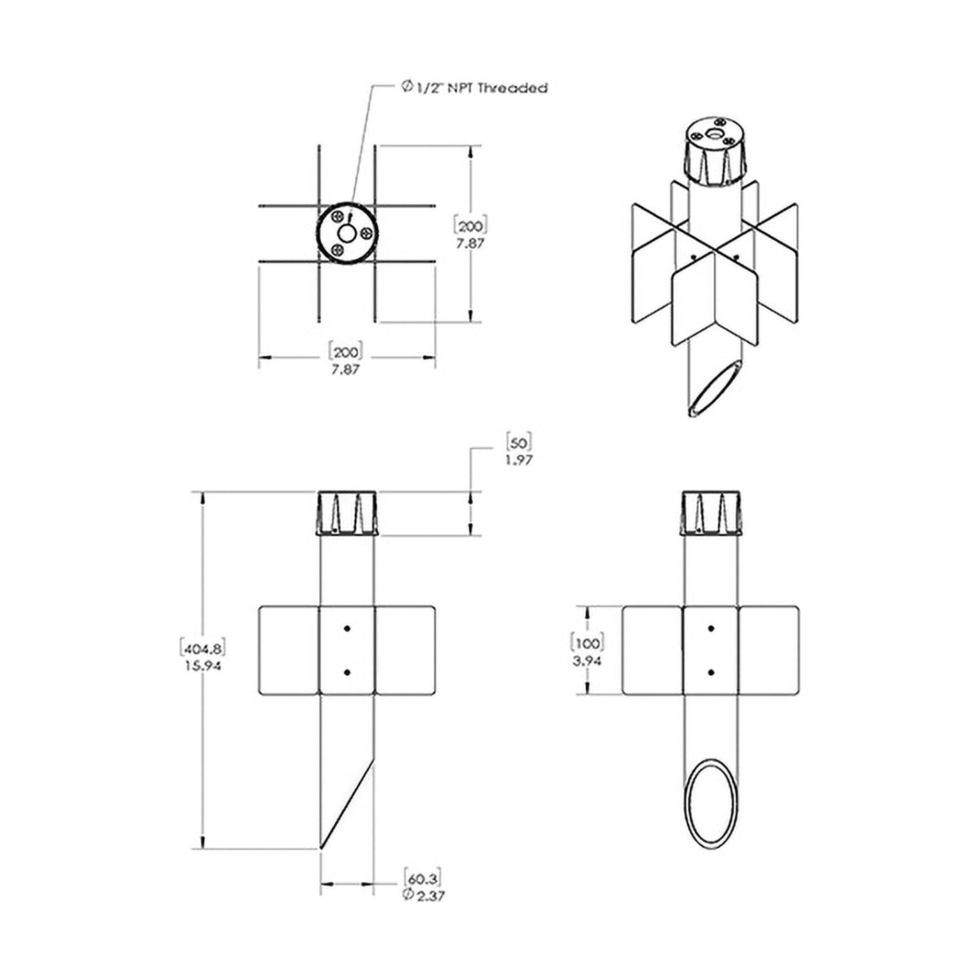 WAC Lighting - PC Mounting Spike for 120V WAC Landscape Lighting - Lights Canada