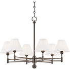 Hudson Valley Lighting - Classic No.1 6 Light Chandelier - Lights Canada
