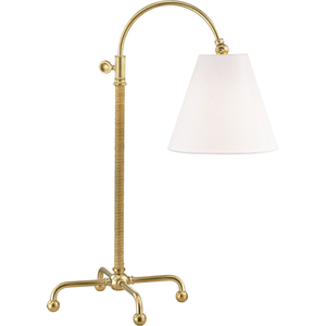 Curves No.1 Task Lamp Aged Brass