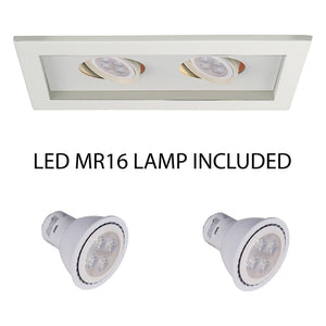 WAC Lighting - Low Voltage Multiple Two Light Trim with LED Bulb - Lights Canada