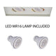 WAC Lighting - Low Voltage Multiple Two Light Invisible Trim with LED Bulb - Lights Canada