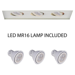 WAC Lighting - Low Voltage Multiple Three Light Invisible Trim with LED Bulb - Lights Canada