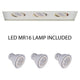 WAC Lighting - Low Voltage Multiple Three Light Invisible Trim with LED Bulb - Lights Canada