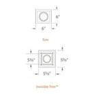 WAC Lighting - Low Voltage Multiple Single Light Trim - Lights Canada