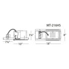 WAC Lighting - Low Voltage Multiple Two Light Non-IC Housing - Lights Canada