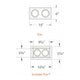 WAC Lighting - Low Voltage Multiple Two Light Invisible Trim - Lights Canada