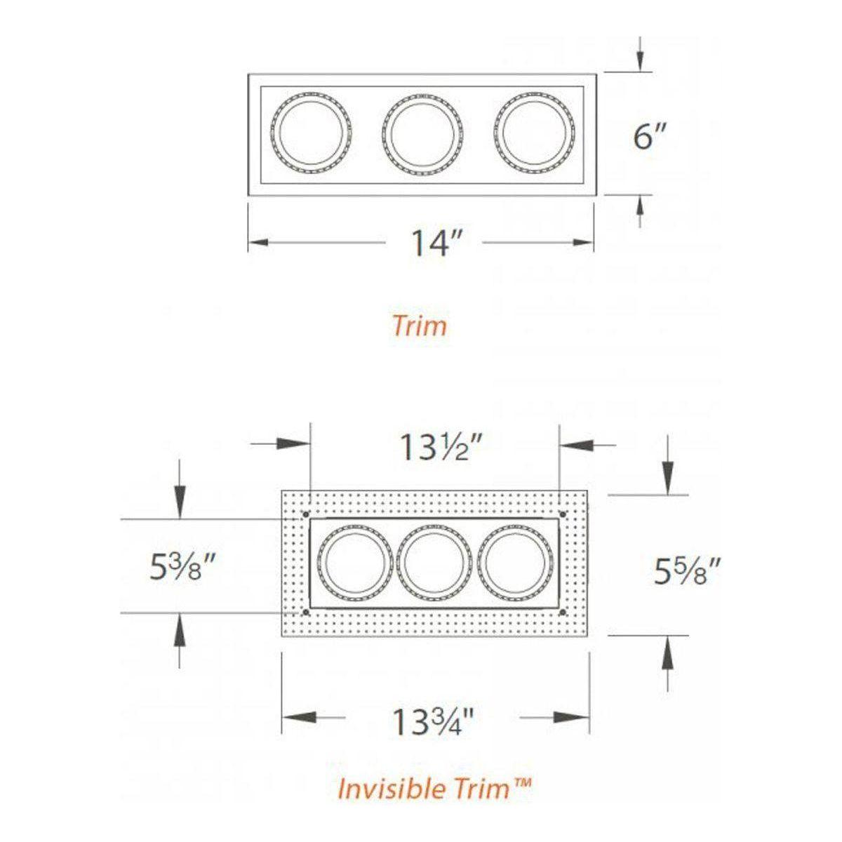 WAC Lighting - Low Voltage Multiple Three Light Trim - Lights Canada