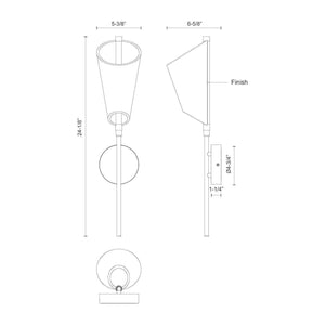 Kuzco - Mulberry 24" Sconce - Lights Canada