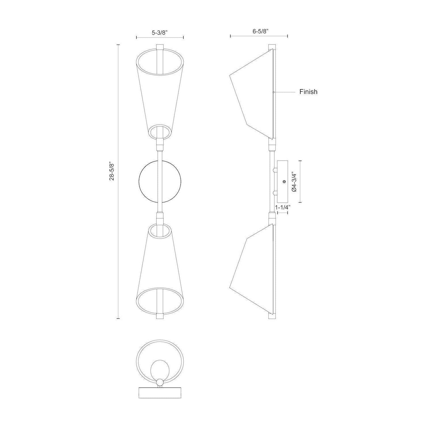 Kuzco - Mulberry 29" Sconce - Lights Canada