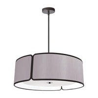 Notched Drum 4 Light 24 Inch Pendant