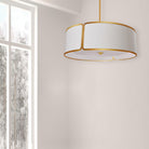 Dainolite - Notched Drum 4 Light 24 Inch Pendant - Lights Canada