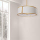 Dainolite - Notched Drum 4 Light 24 Inch Pendant - Lights Canada