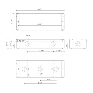 Kuzco - Newport Metal Back Box (for ER7110) - Lights Canada