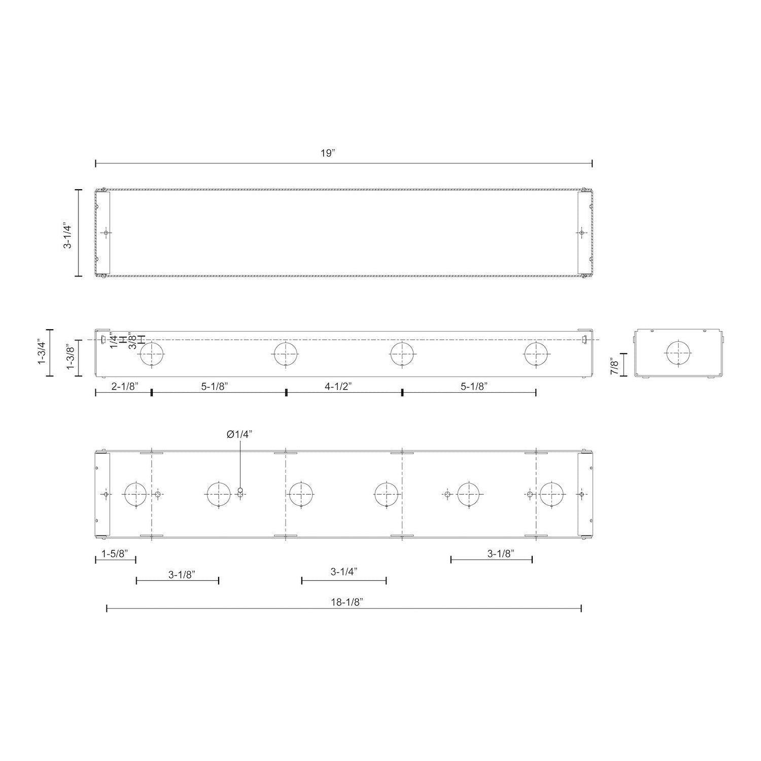 Kuzco - Newport Metal Back Box (for ER7120) - Lights Canada