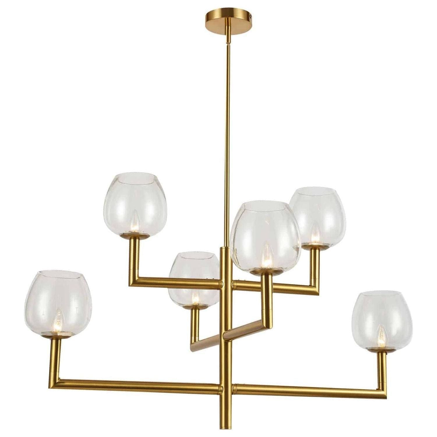 Dainolite - Nora 6 Light Chandelier - Lights Canada