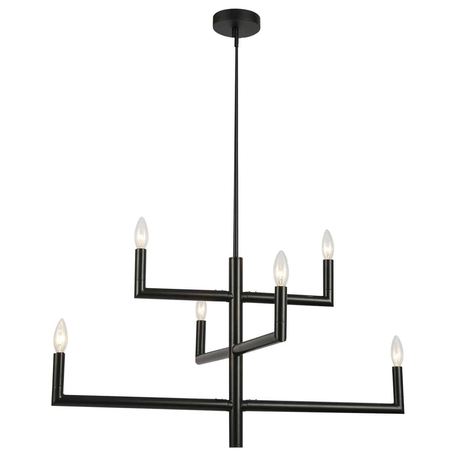 Dainolite - Nora 6 Light Chandelier - Lights Canada