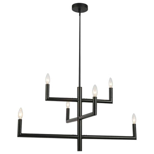 Dainolite - Nora 6 Light Chandelier - Lights Canada