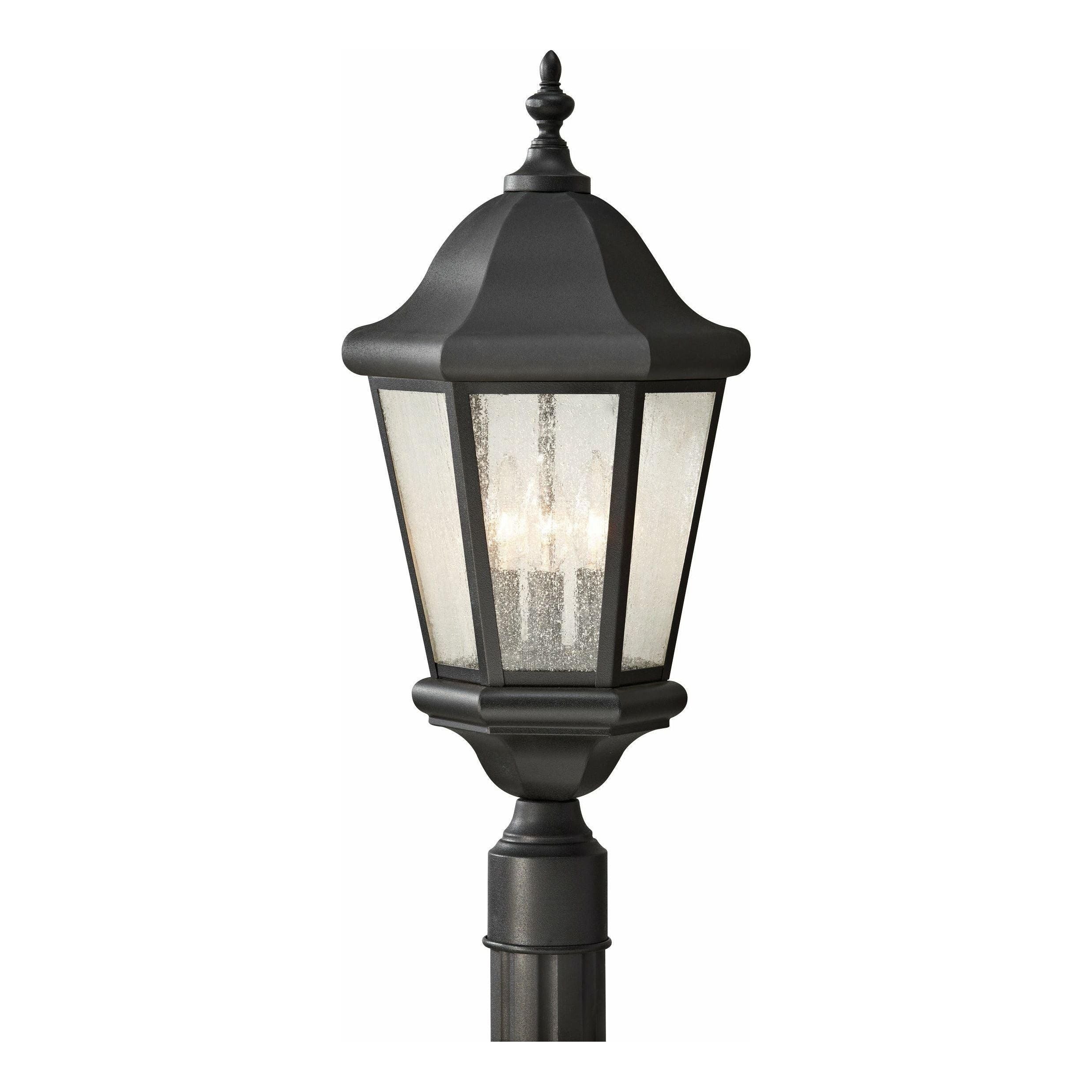 Generation Lighting - Martinsville 3-Light Outdoor Post Light (with Bulbs) - Lights Canada