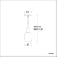 dweLED - Chic 6" LED Pendant - Lights Canada
