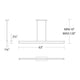dweLED - Lune 63" LED Linear Pendant - Lights Canada