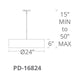 Modern Forms - Metropolis 24" LED Pendant - Lights Canada