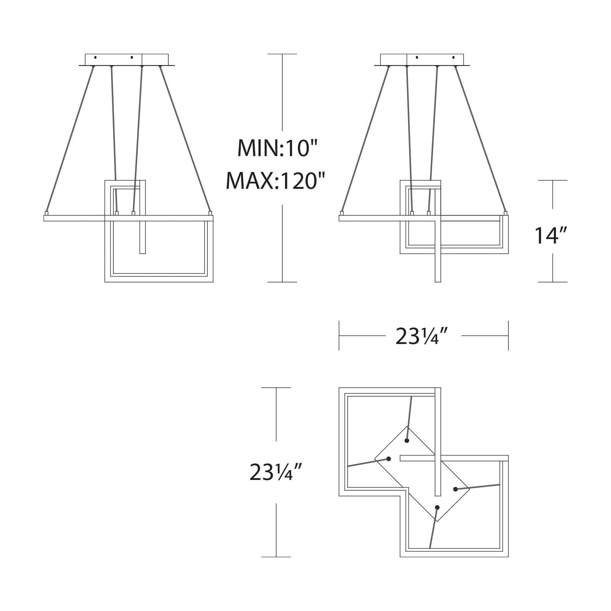 dweLED - Minecraft 23.3" LED Pendant - Lights Canada