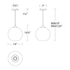 dweLED - Bistro 14" LED Pendant - Lights Canada
