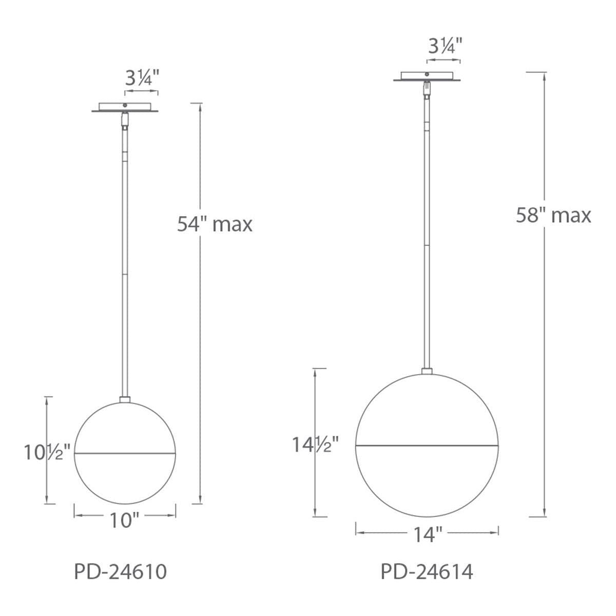 Modern Forms - Punk 14" Round LED Pendant - Lights Canada